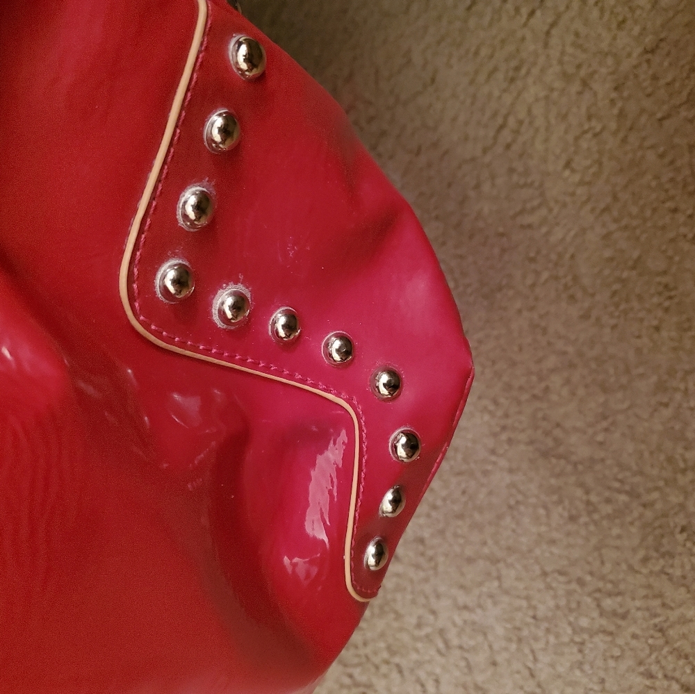 Red Patent shoulder bag